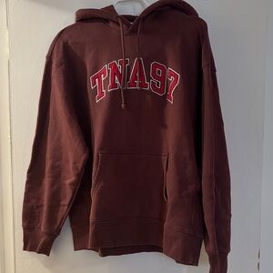 TNA Women’s Burgundy Hoodie with “TNA97” Embroidered